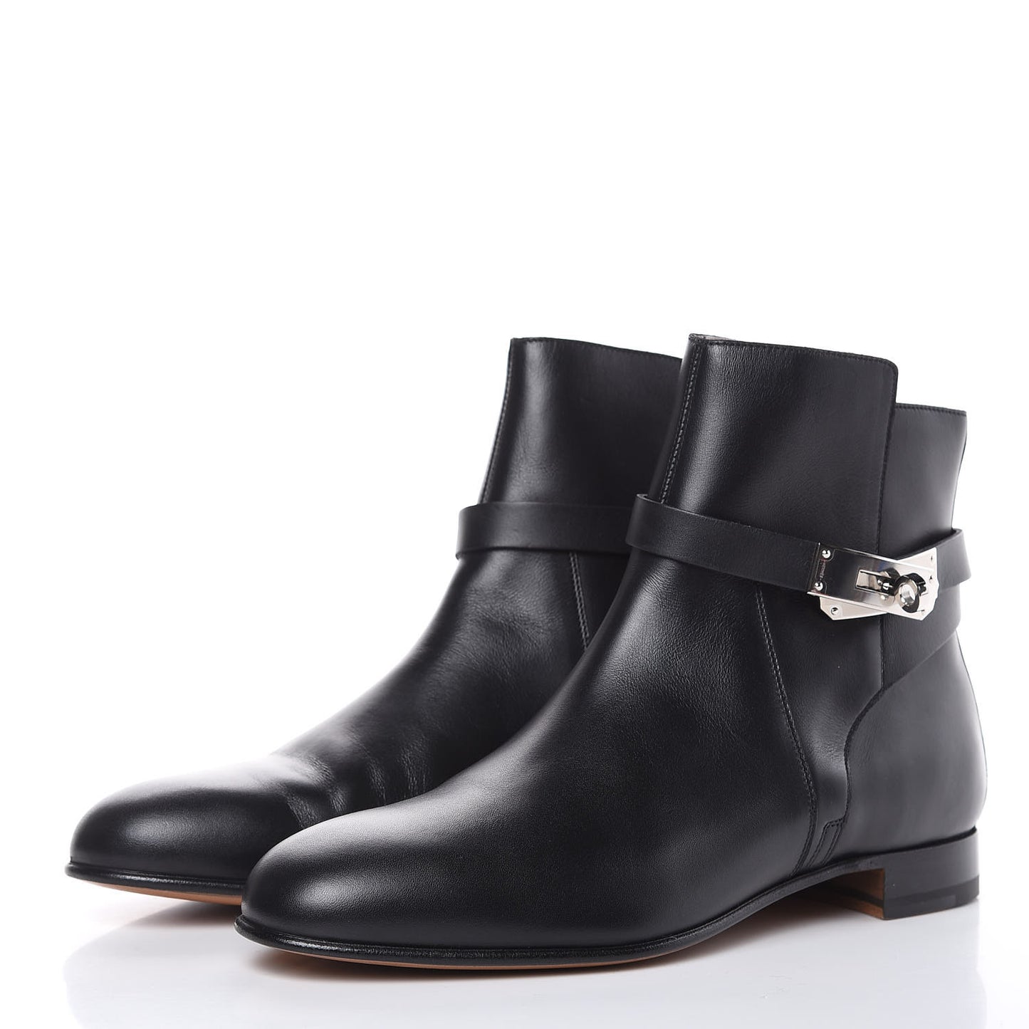 Calfskin Neo Low Boots 39 Black