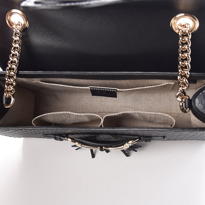 Gucci Microguccissima Medium Emily Chain Shoulder Bag Black 5 of 9