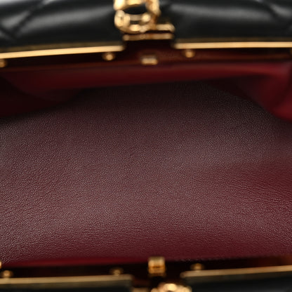 Chanel Lambskin Quilted Clutch With Chain Black 5 of 10