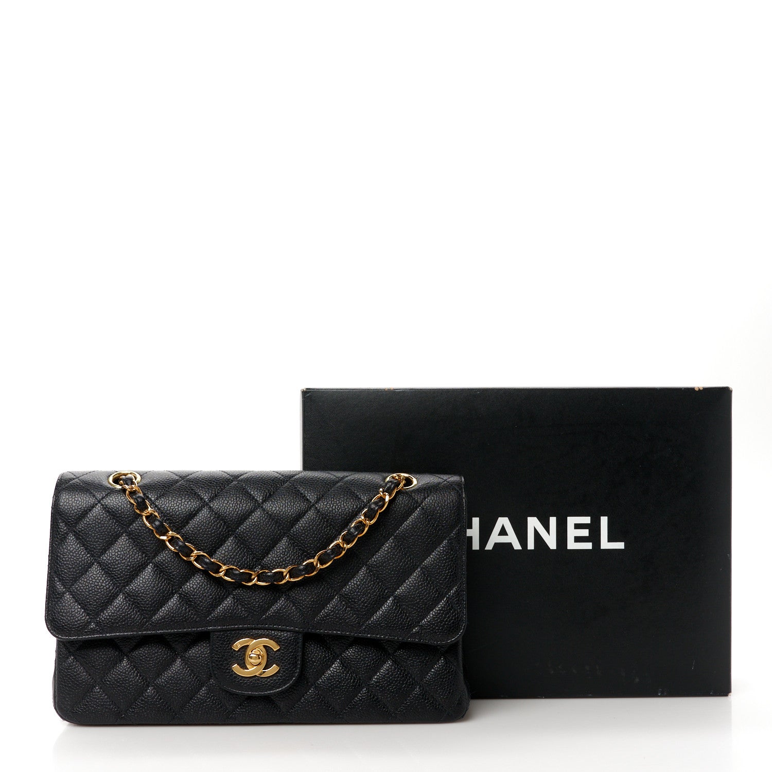 Chanel Caviar Quilted Medium Double Flap Black 13 of 13