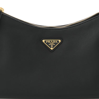 Prada Soft Calfskin Aimee Shoulder Bag Black 6 of 8