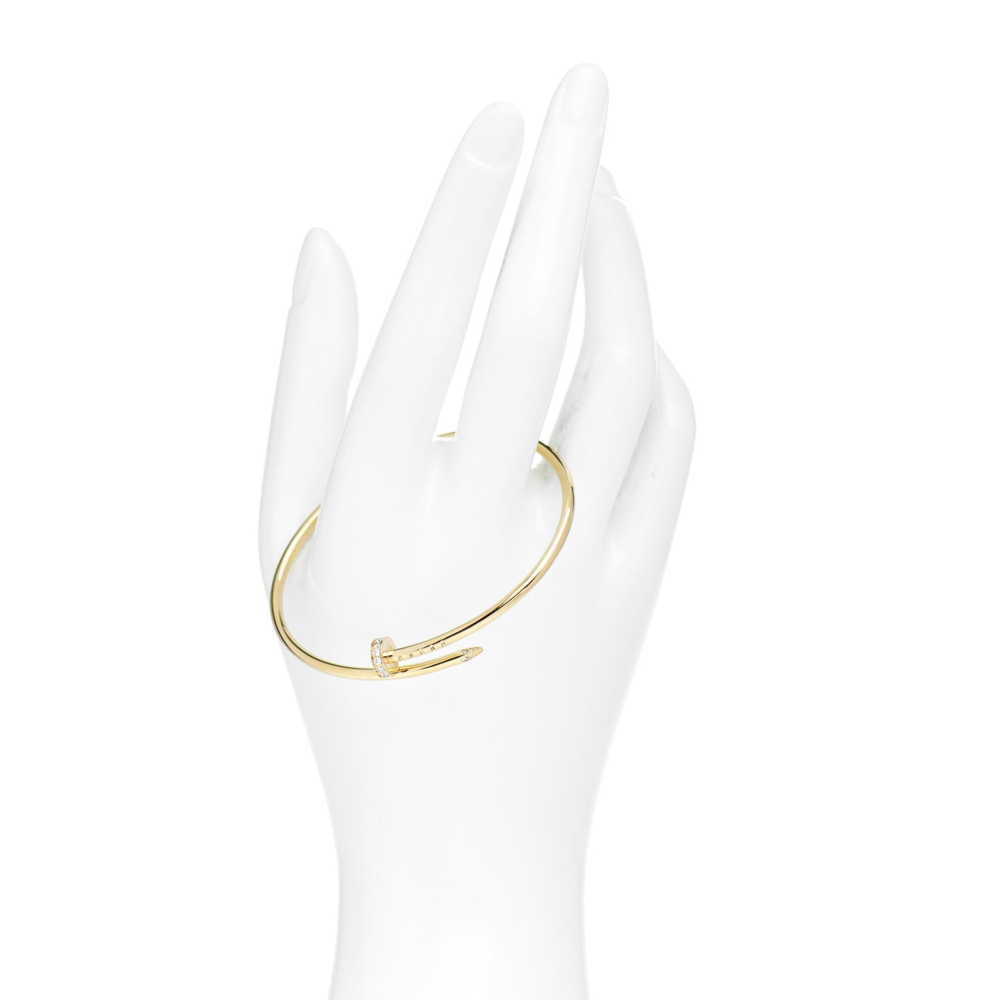 18K Yellow Gold Diamond Small Juste Un Clou Bracelet 17