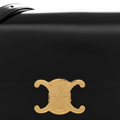 Celine Shiny Calfskin Teen Triomphe Black 8 of 10