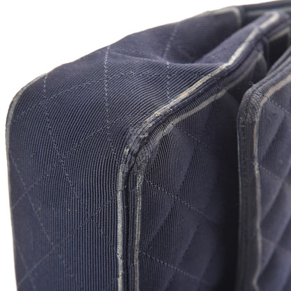 Chanel Grosgrain Quilted Medium Double Flap Navy 12 of 13
