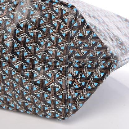 Goyard Goyardine Saint Louis Claire Voie GM Black Blue 11 of 11