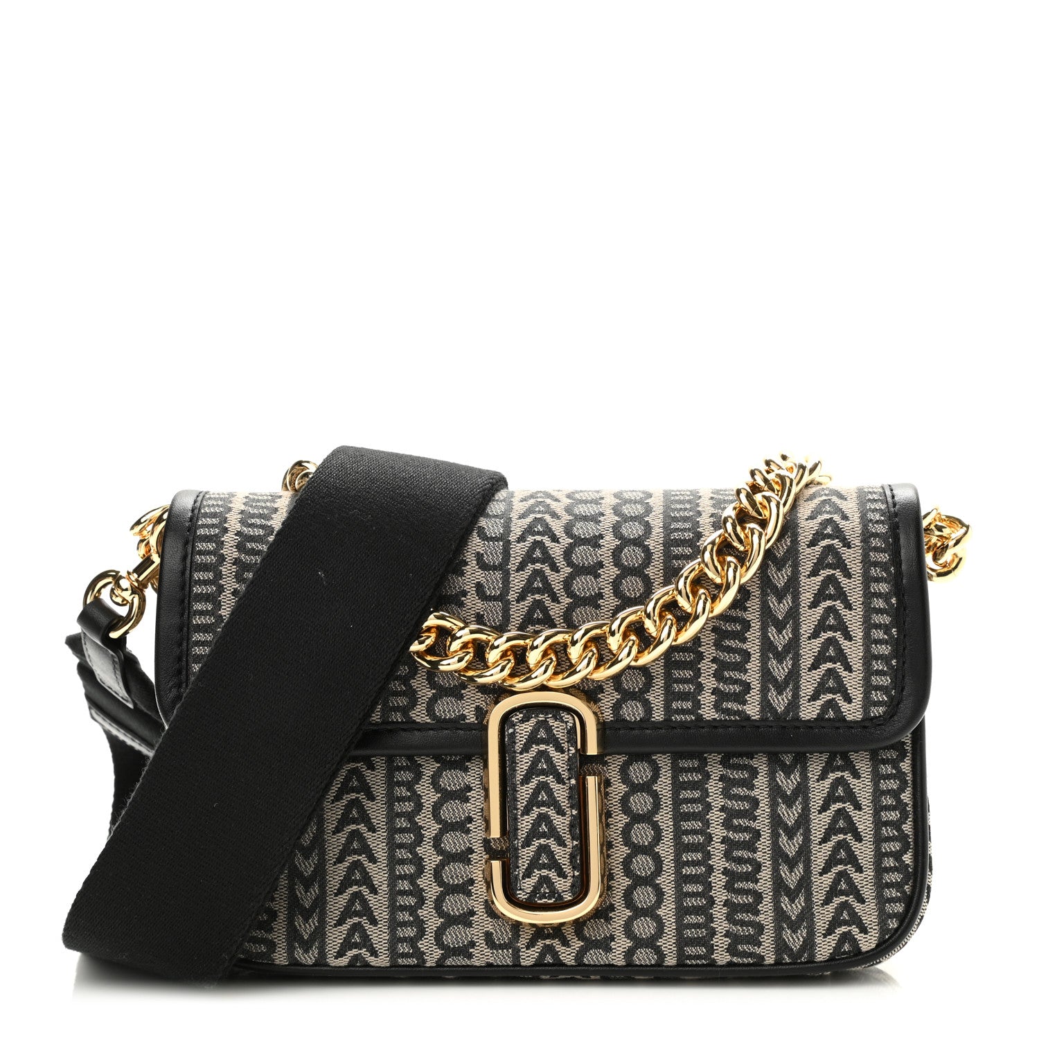 Marc Jacobs Cotton Jacquard Monogram Snapshot Camera Bag Beige Multicolor 1 of 10