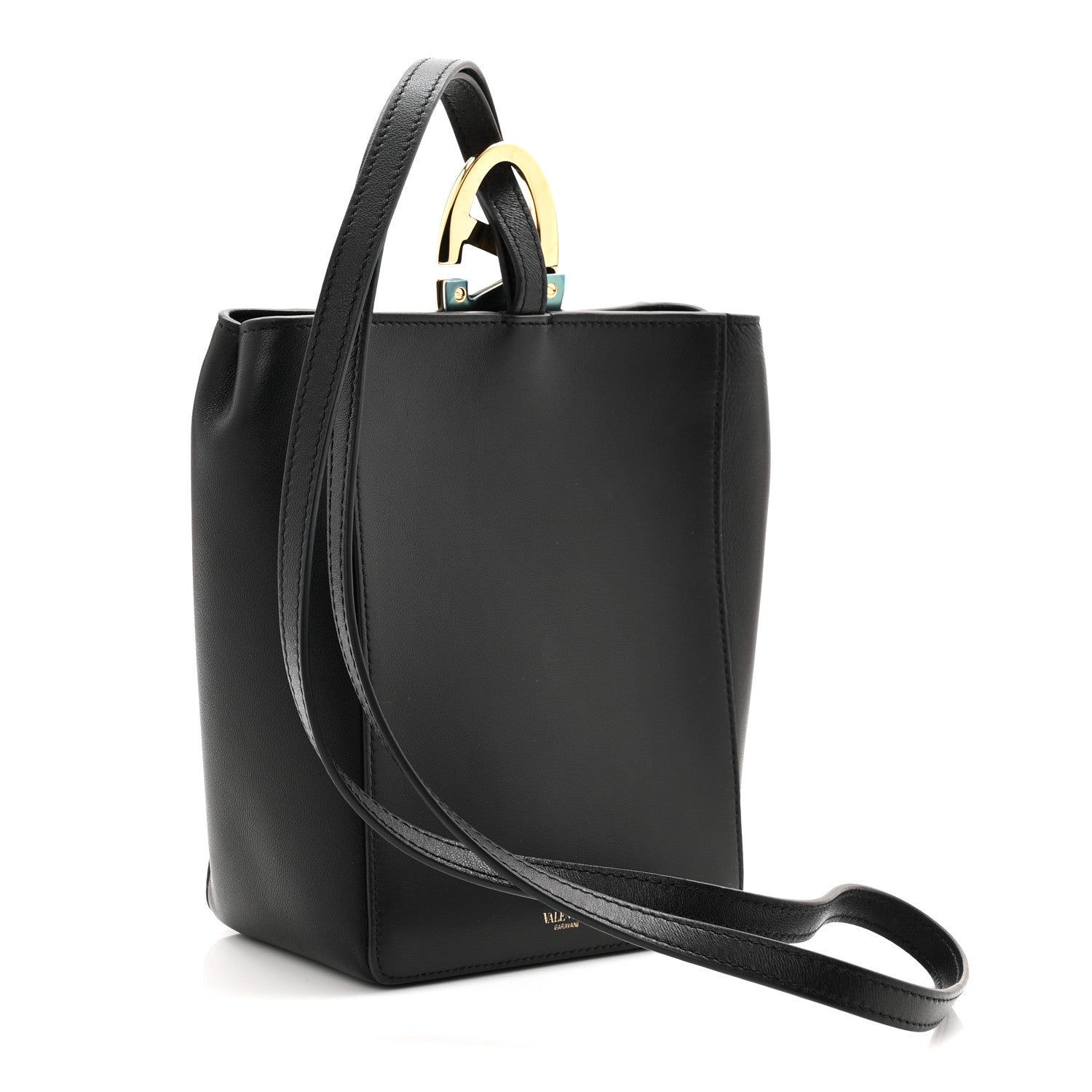 Valentino Garavani Nappa VLogo Bold Bucket Bag Black 4 of 17