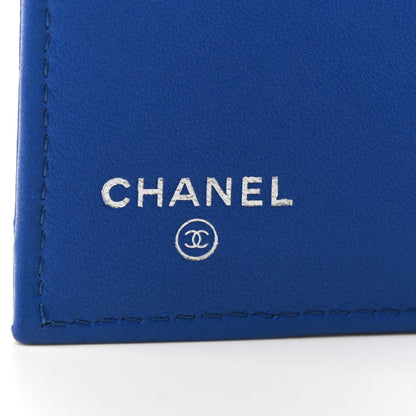 Chanel Lambskin Quilted Compact Flap Wallet Blue 6 of 7