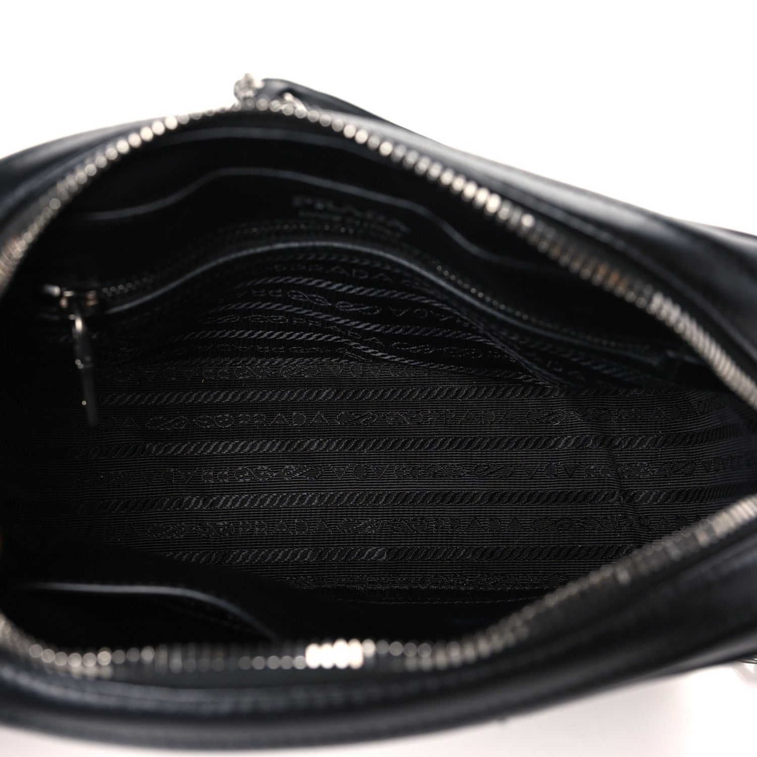 Prada Soft Calfskin Diagramme Camera Bag Black 5 of 9