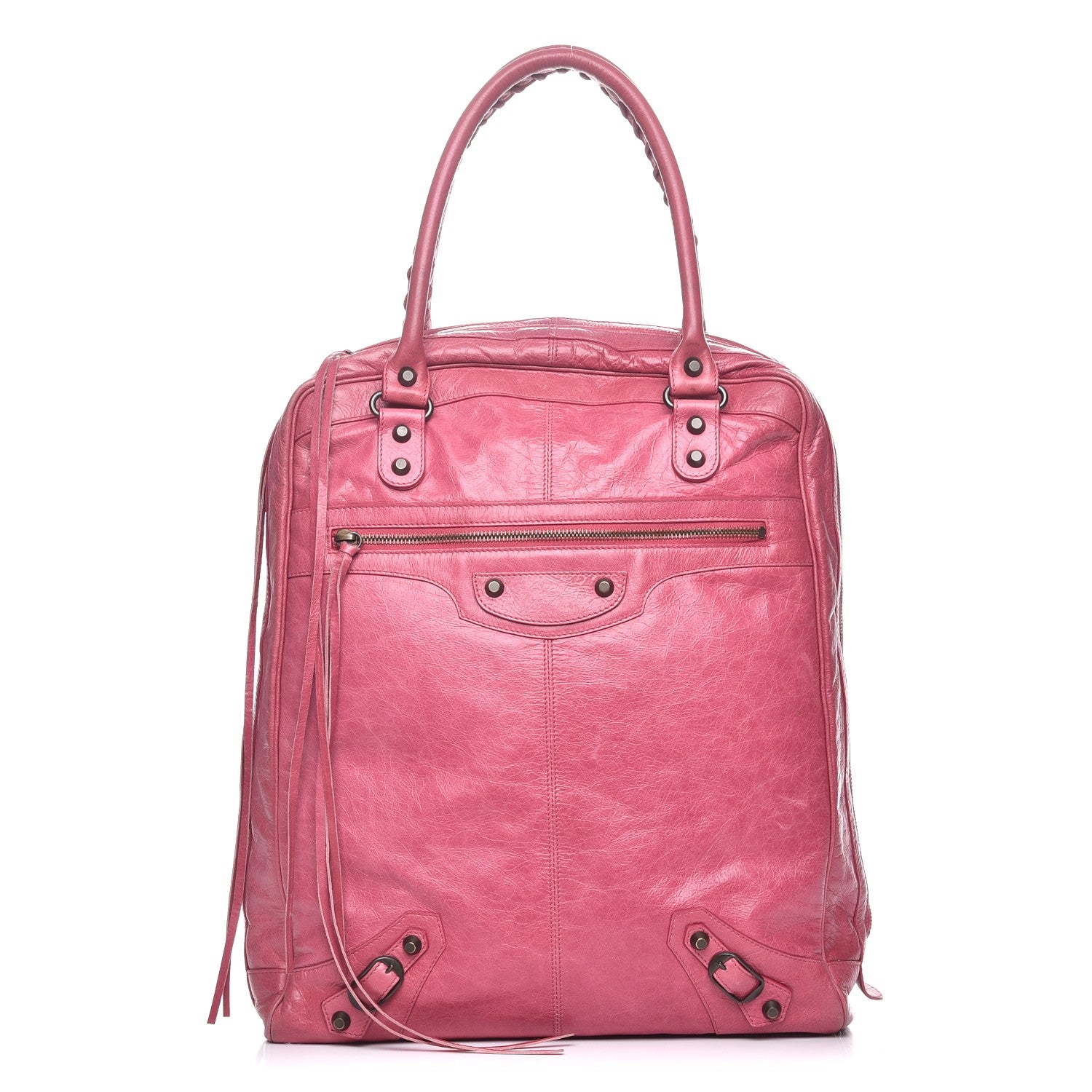Balenciaga Agneau Classic Hardware Briefcase Tote Pivoine 1 of 8