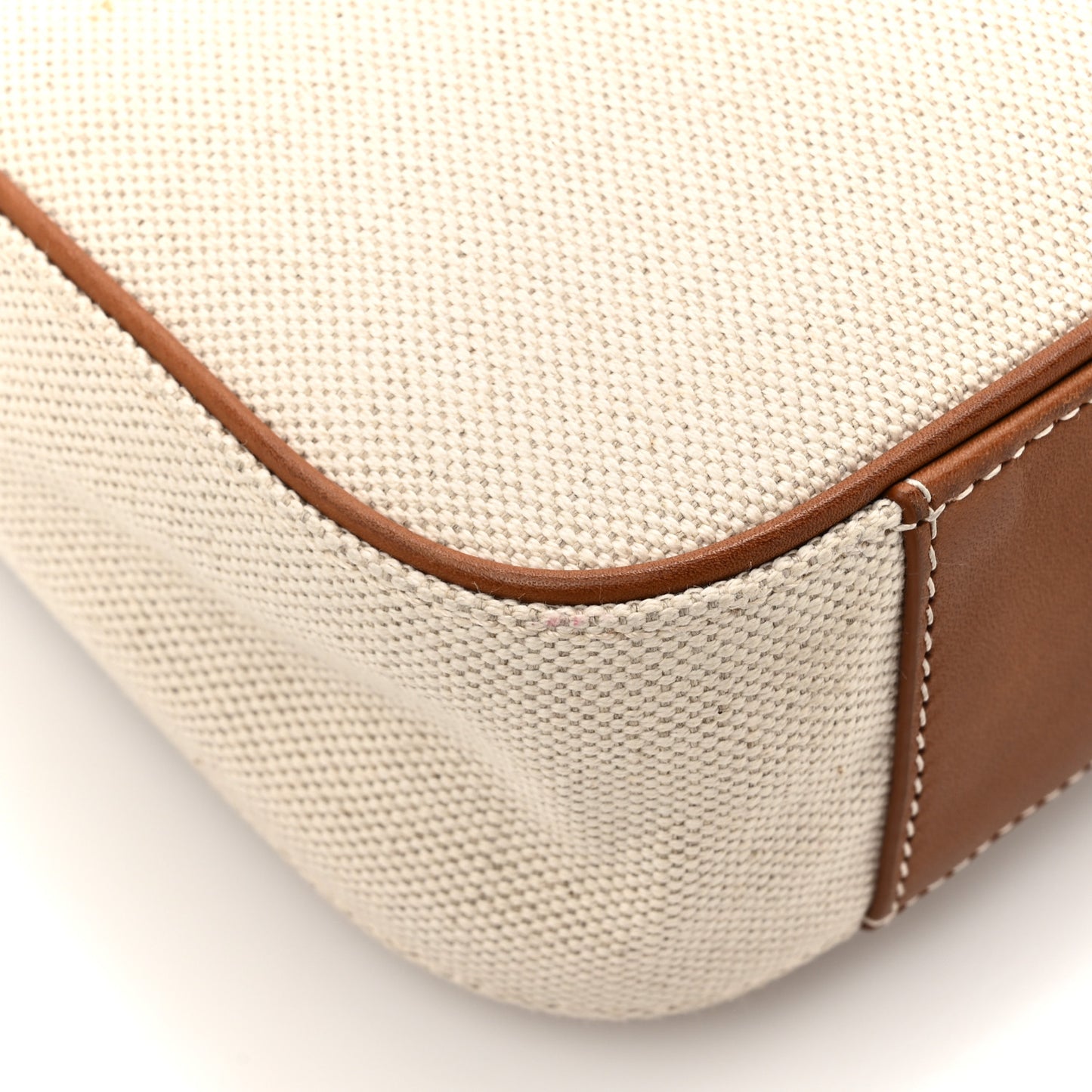 Smooth Calfskin Canvas Le 5 A 7 Hobo Natural Beige Brick