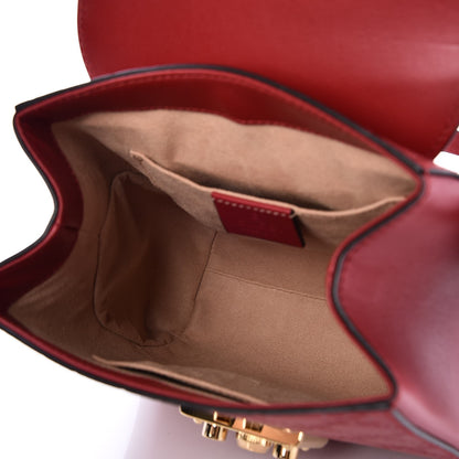 Gucci Guccissima Signature Padlock Backpack Hibiscus Red 5 of 9