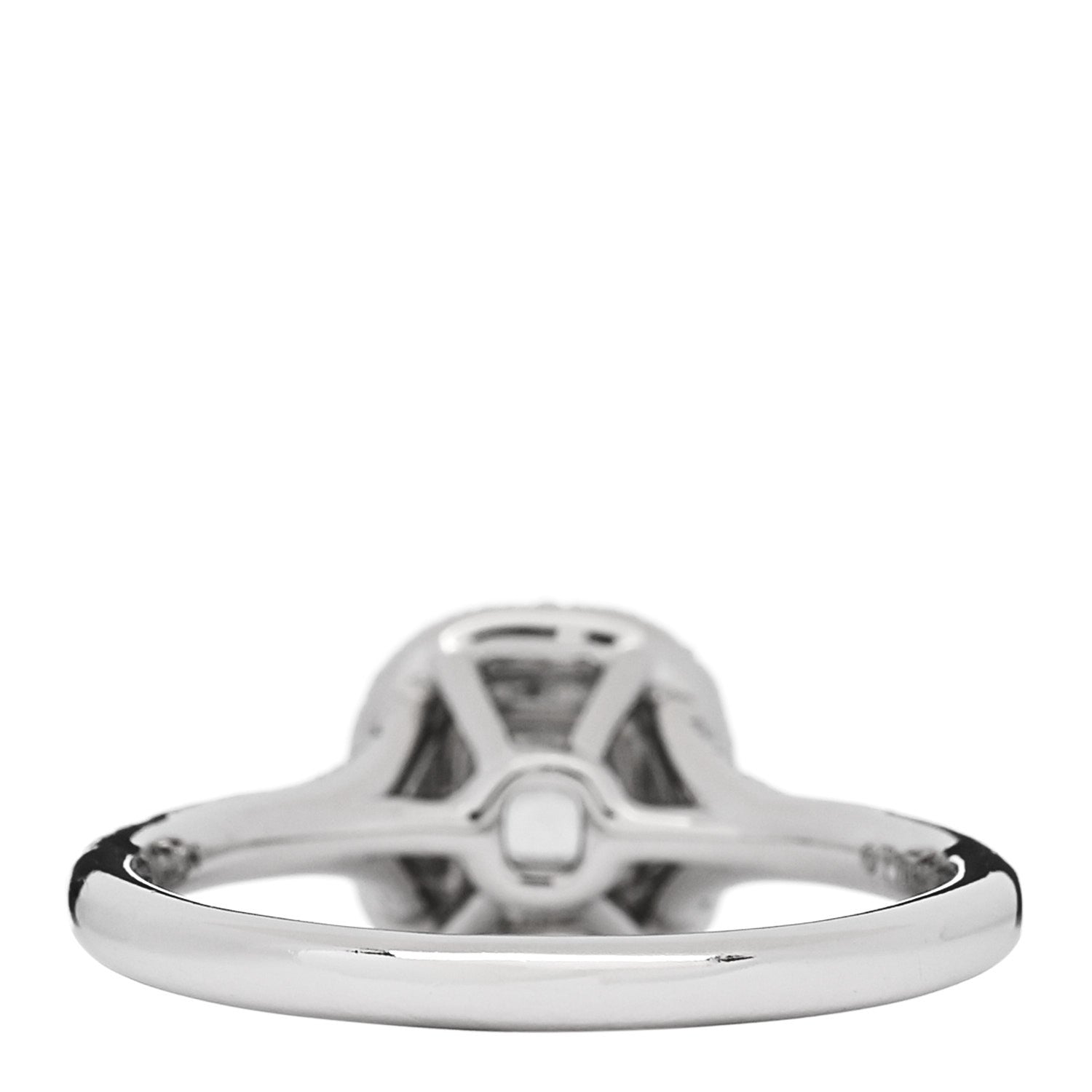 Tiffany Platinum Diamond .15ct Soleste Cushion Cut Double Halo Engagement Ring 52 6 4 of 7