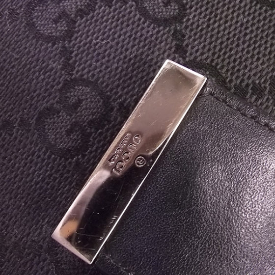 Gucci Monogram Continental Wallet Black 9 of 10