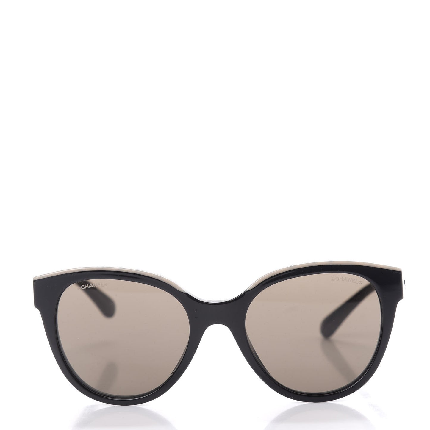 Acetate CC Butterfly Sunglasses 5414 Black Beige