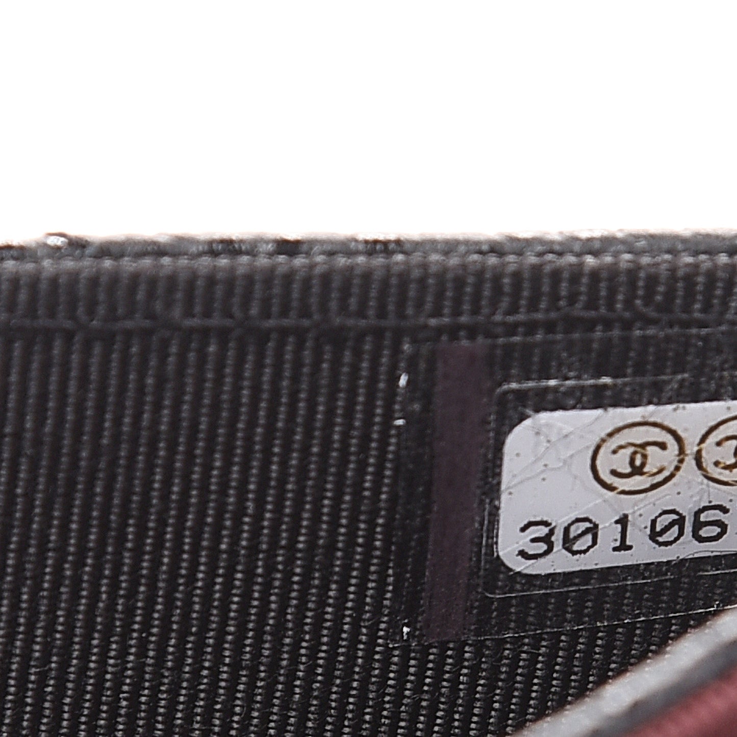 Caviar Quilted Flap Card Holder Wallet Black