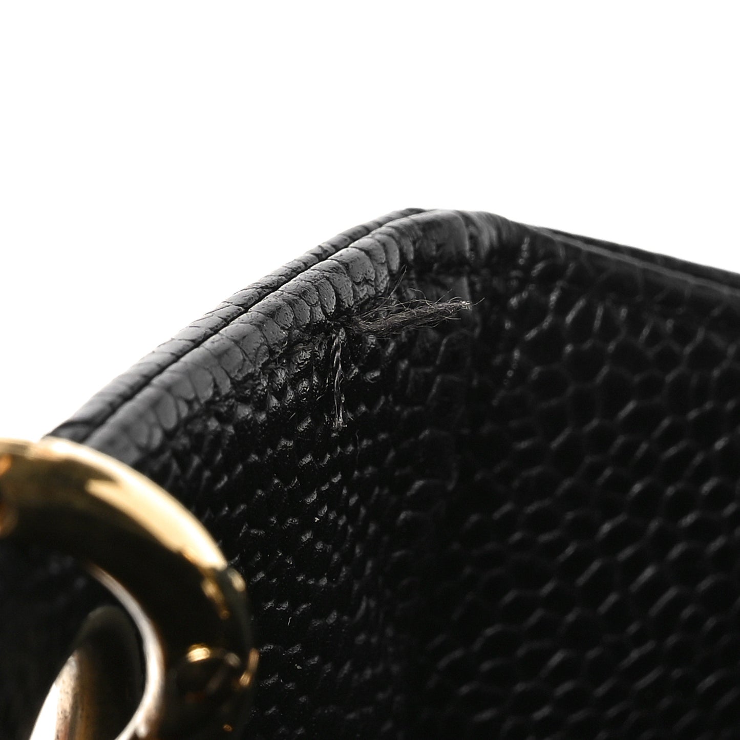 Caviar Quilted Petit Shopping Tote PST Black