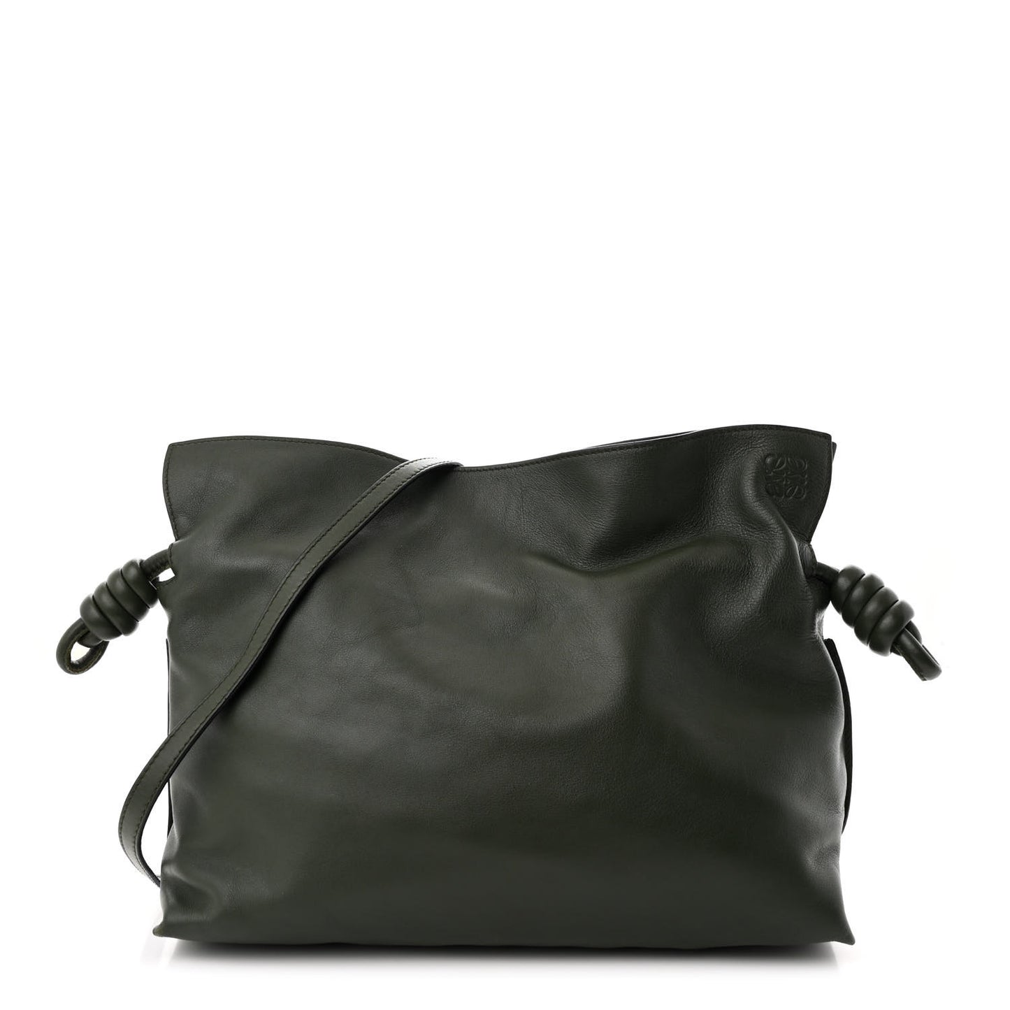 Nappa Medium Flamenco Knot Bag Vintage Khaki
