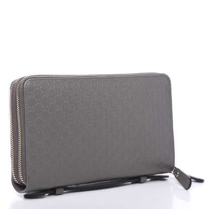 Gucci Soft Microguccissima Zip Around Top Handle Travel Wallet Loess 2 of 9