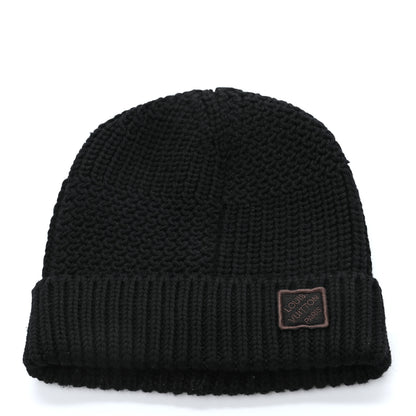 Louis Vuitton Wool Beanie Hat Black 1 of 4