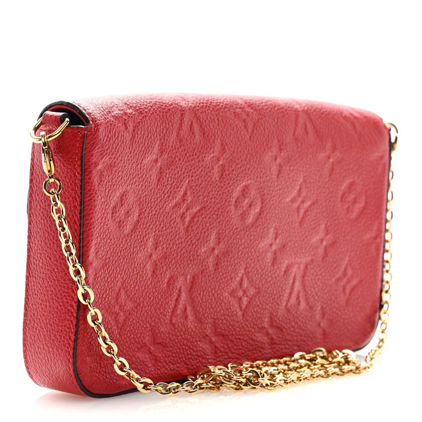 Empreinte Pochette Felicie Chain Wallet Scarlet