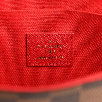 Louis Vuitton Damier Ebene Pochette Felicie Chain Wallet 6 of 15