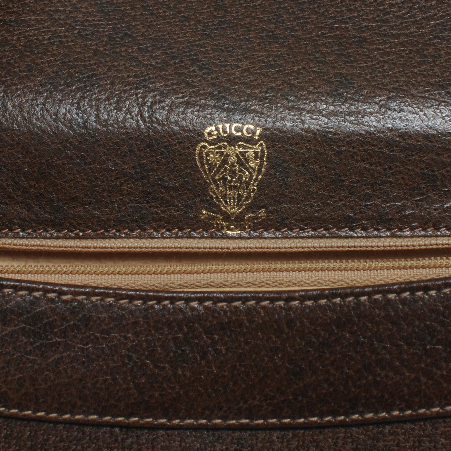 Gucci Leather Web Shoulder Bag Brown 5 of 6