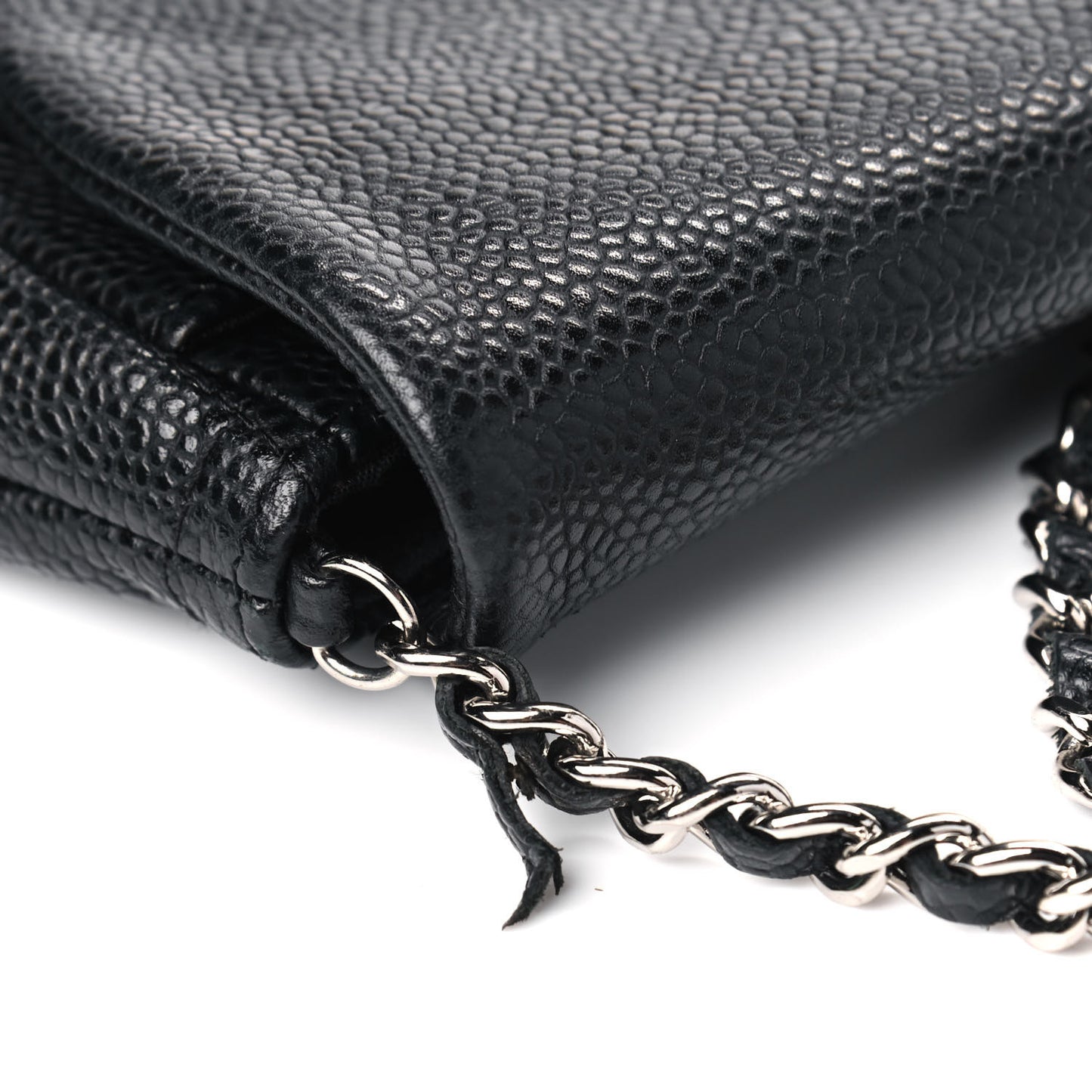 Caviar Half Moon Wallet On Chain WOC Black