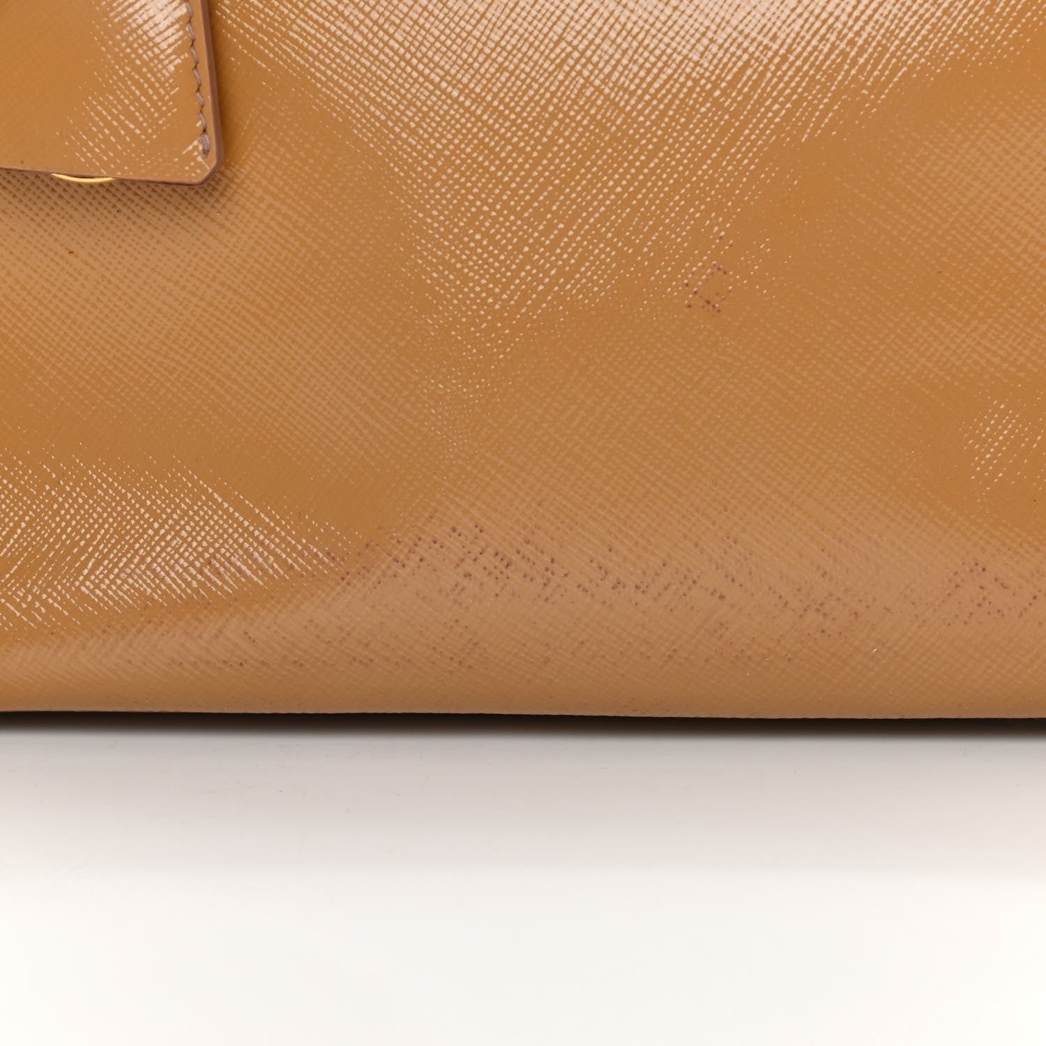 Prada Saffiano Vernice Medium Galleria Double Zip Tote Cammeo 19 of 20