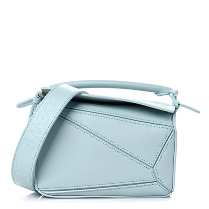 Loewe Satin Calfskin Mini Puzzle Bag Aquamarine 1 of 8