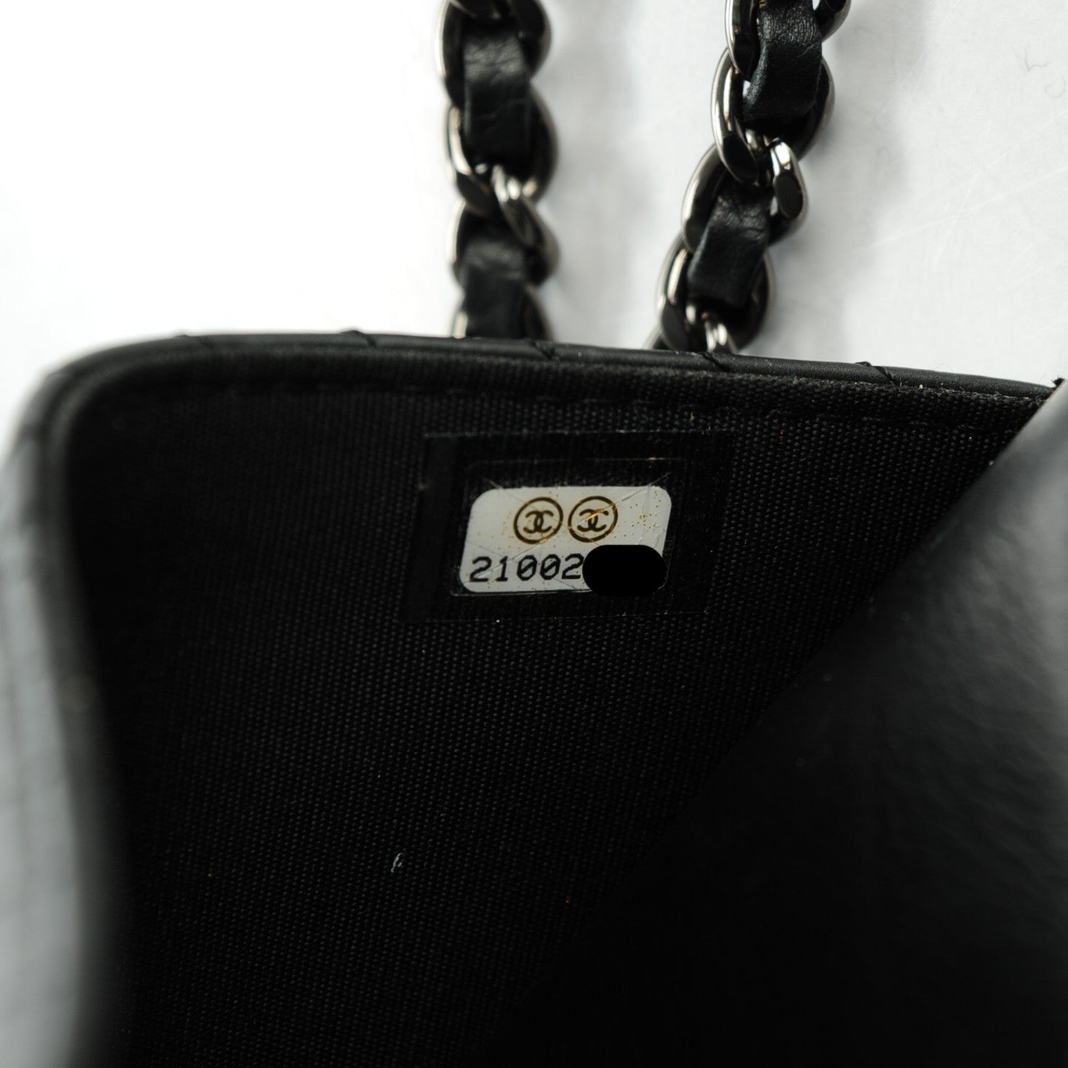 Chanel Calfskin Chevron Boy Wallet On Chain WOC Black 8 of 8