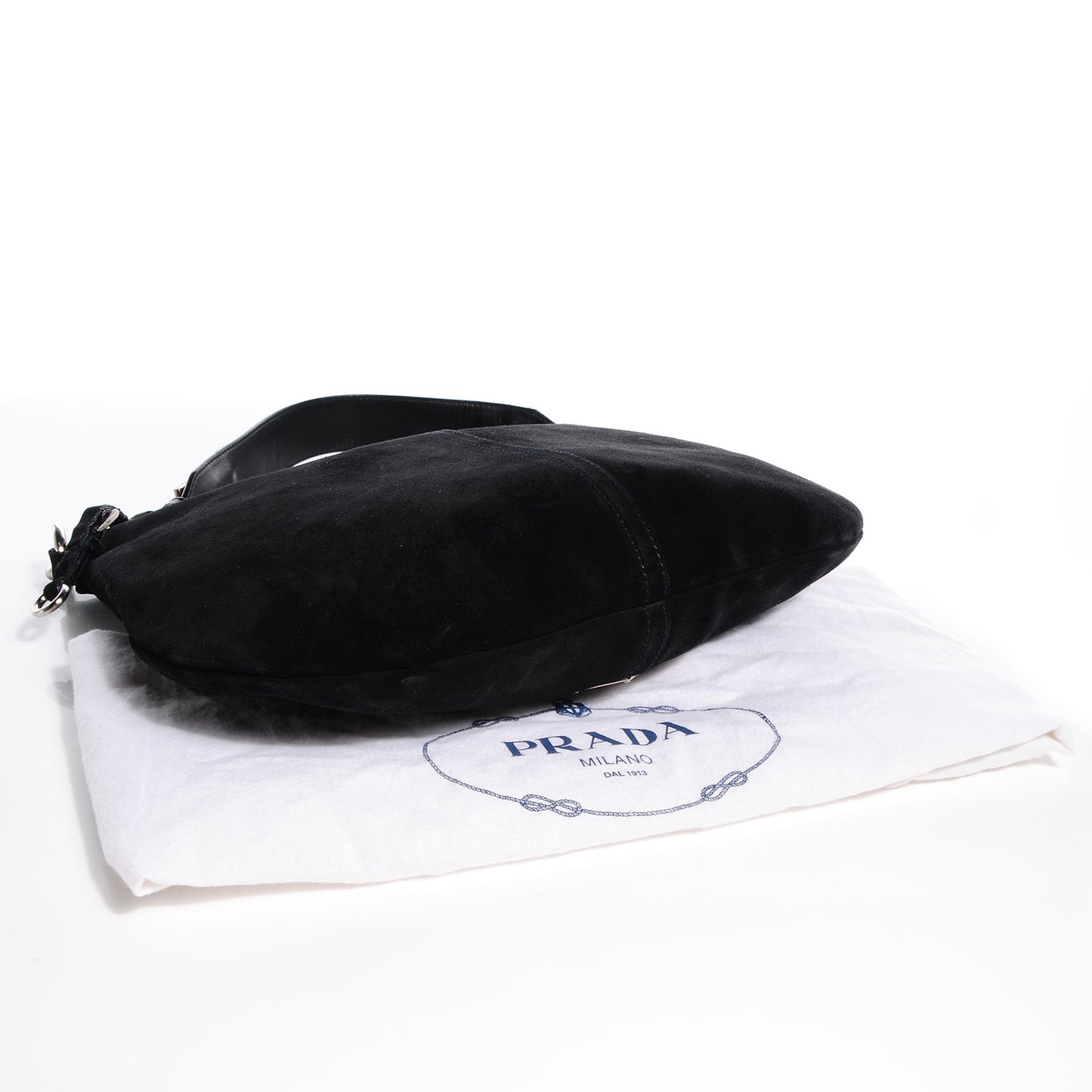 Suede Shoulder Bag Nero Black