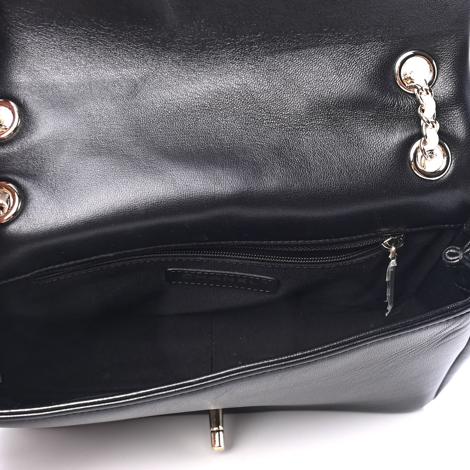Chanel Lambskin Small Entwined Chain Flap Black 4 of 4