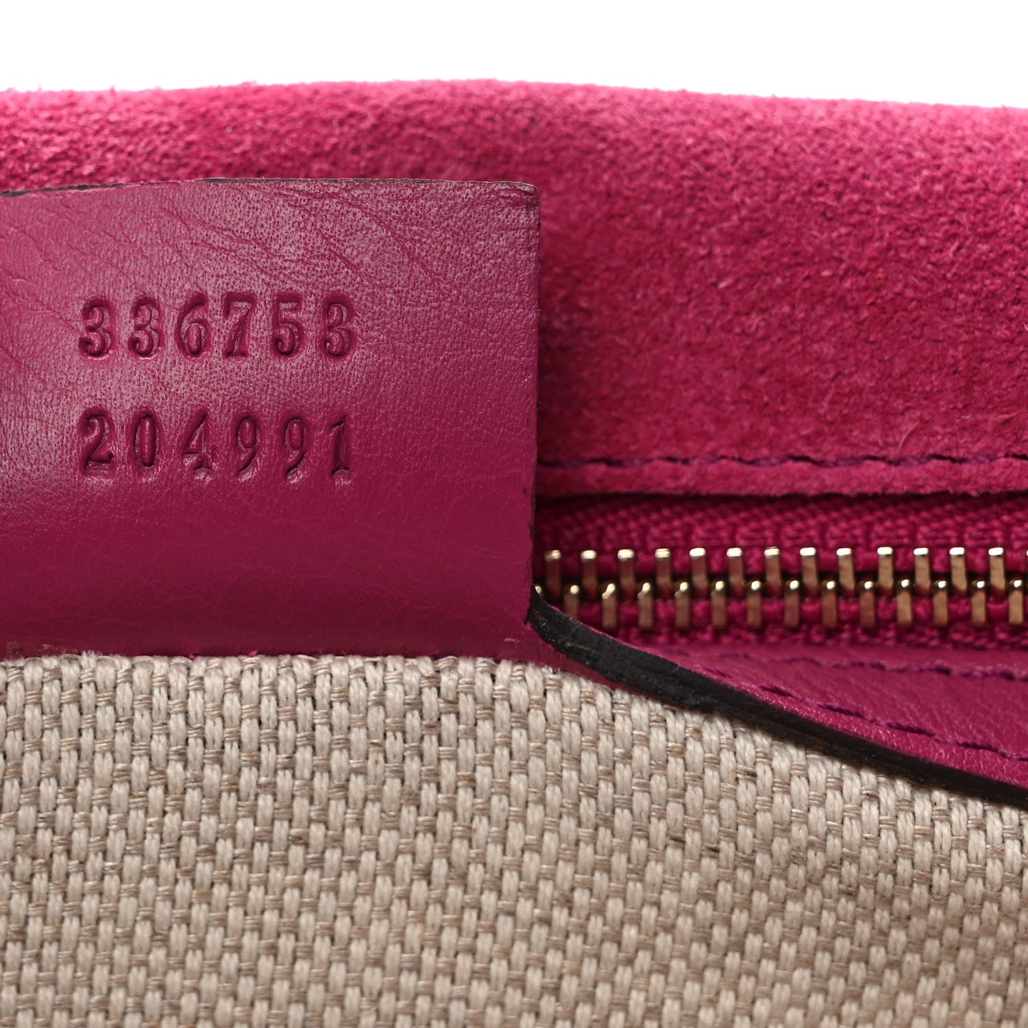 Gucci Soft Patent Medium Soho Clutch Bright Bougainvillea 7 of 7