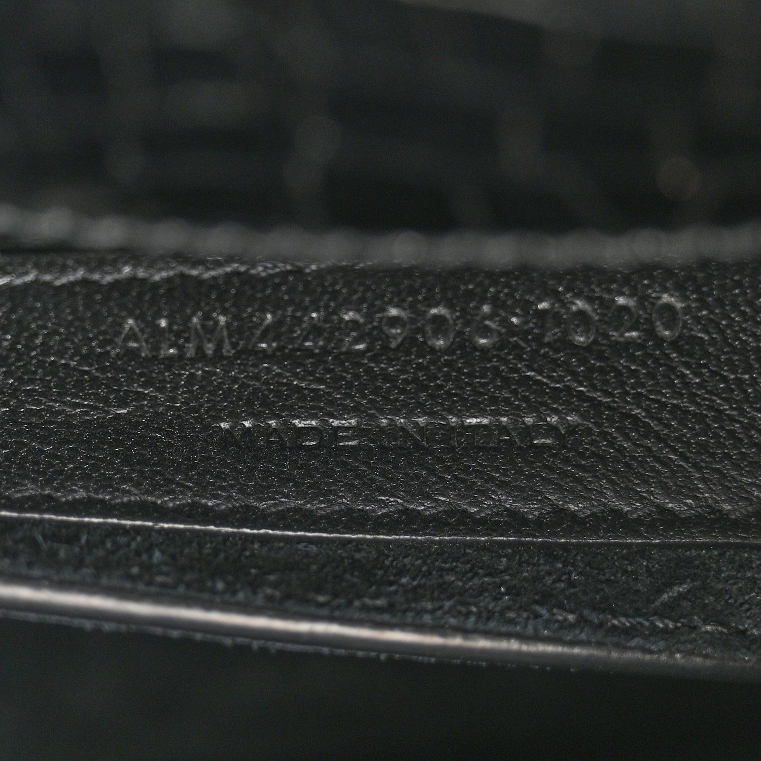 Saint Laurent Calfskin Crocodile Embossed Medium Monochrome Monogram Sunset Black 7 of 12