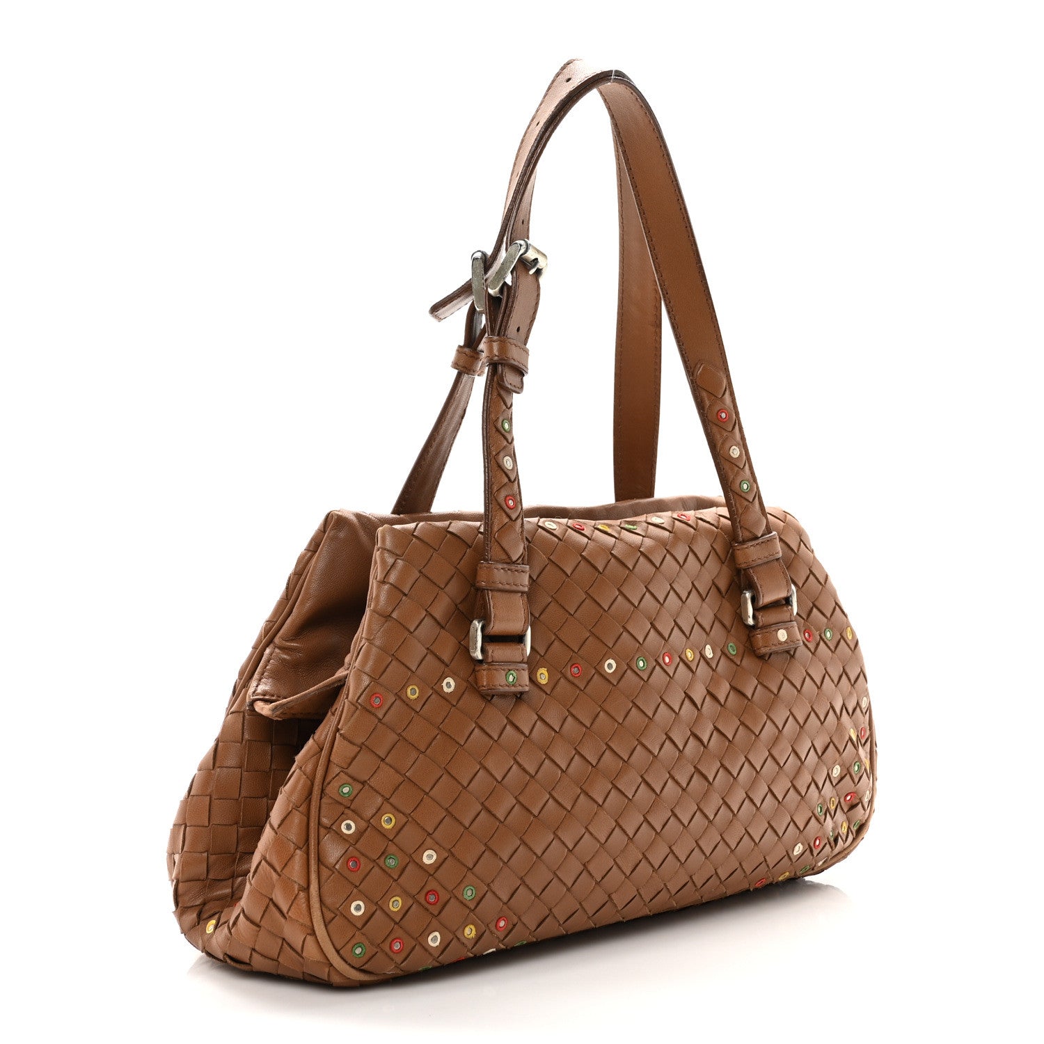 Bottega Veneta Nappa Intrecciato Shoulder Bag Brown 3 of 9