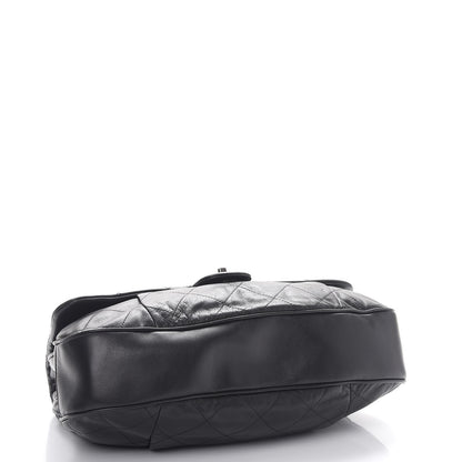 Chanel Calfskin Coco Pleats Flap Black 4 of 10
