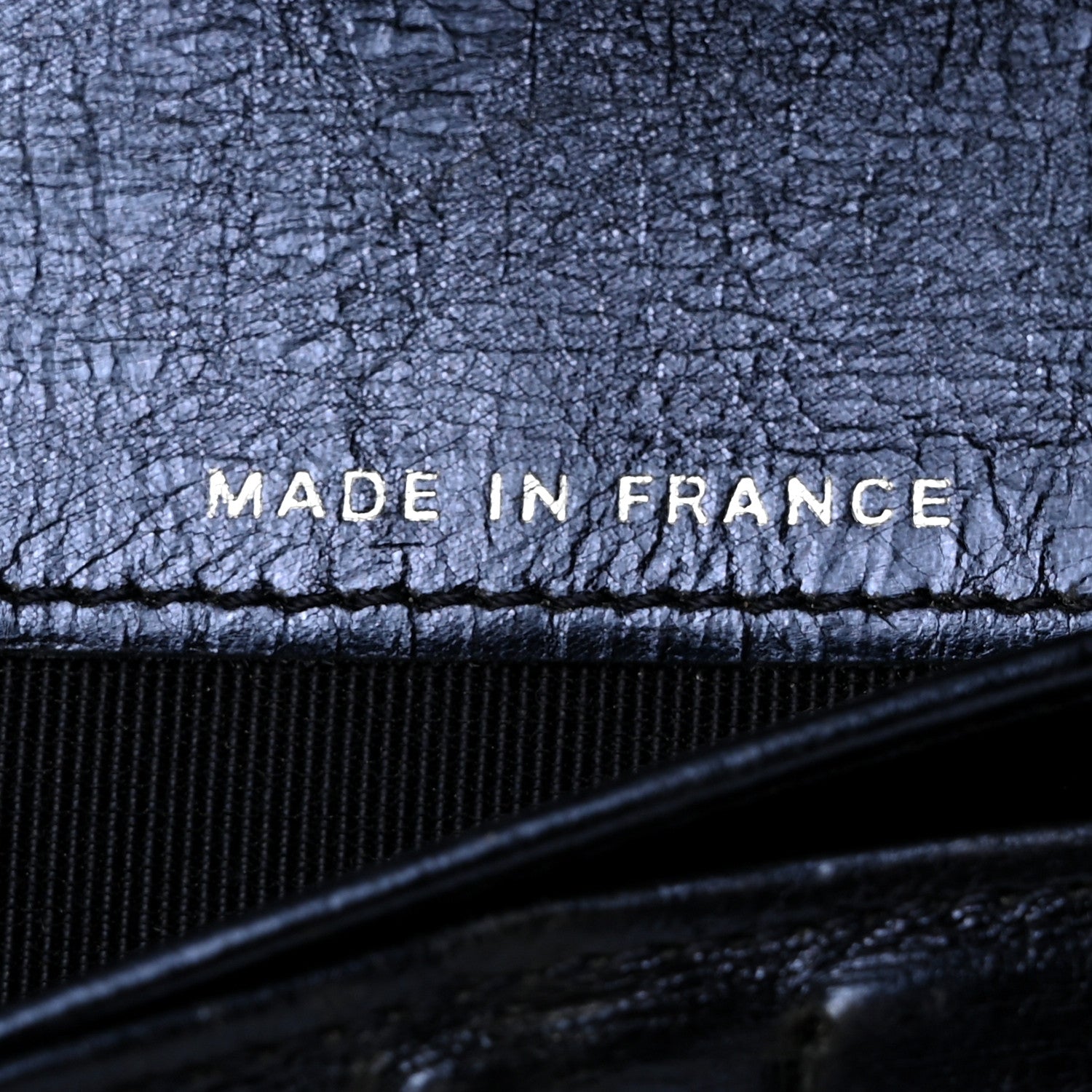 Chanel Metallic Aged Calfskin Quilted Reissue Long Flap Wallet Dark Navy Blue 7 of 10