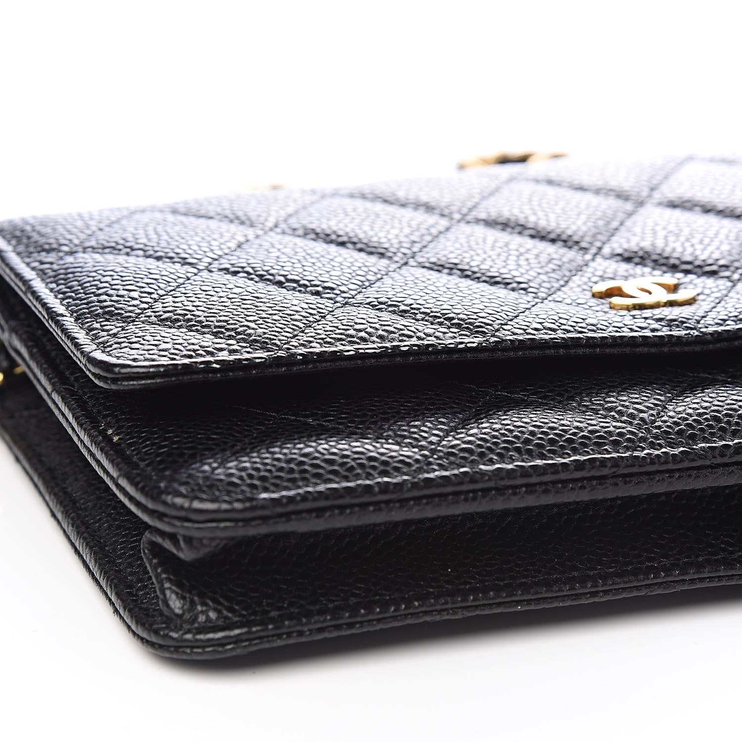 Chanel Caviar Quilted Wallet On Chain WOC Black 10 of 14