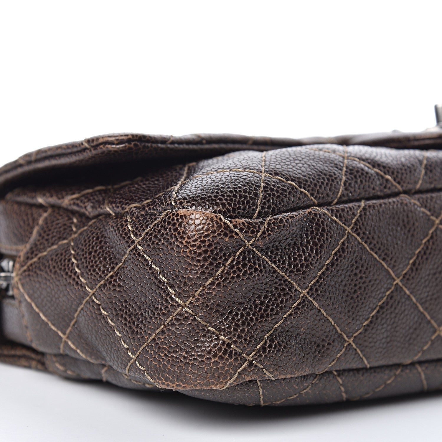 Chanel Iridescent Caviar Quilted Small Chic Flap Brown 8 of 10