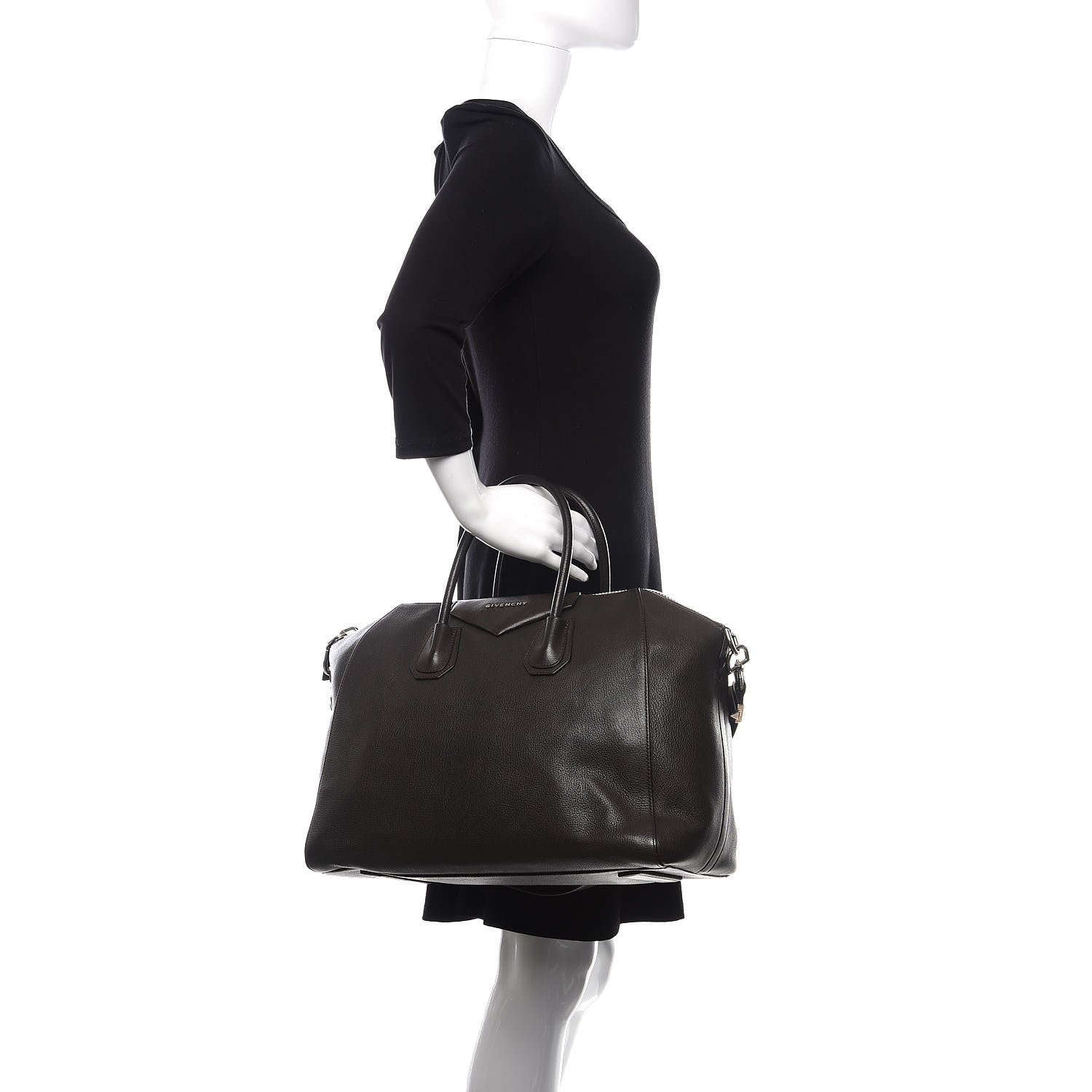 Givenchy Sugar Goatskin Medium Antigona Dark Brown 3 of 12