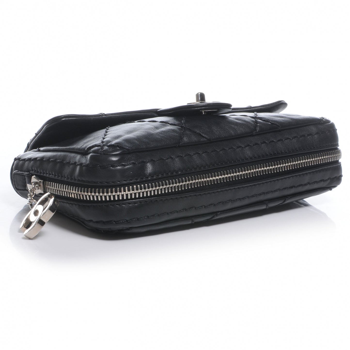 Calfskin Expandable Flap Black