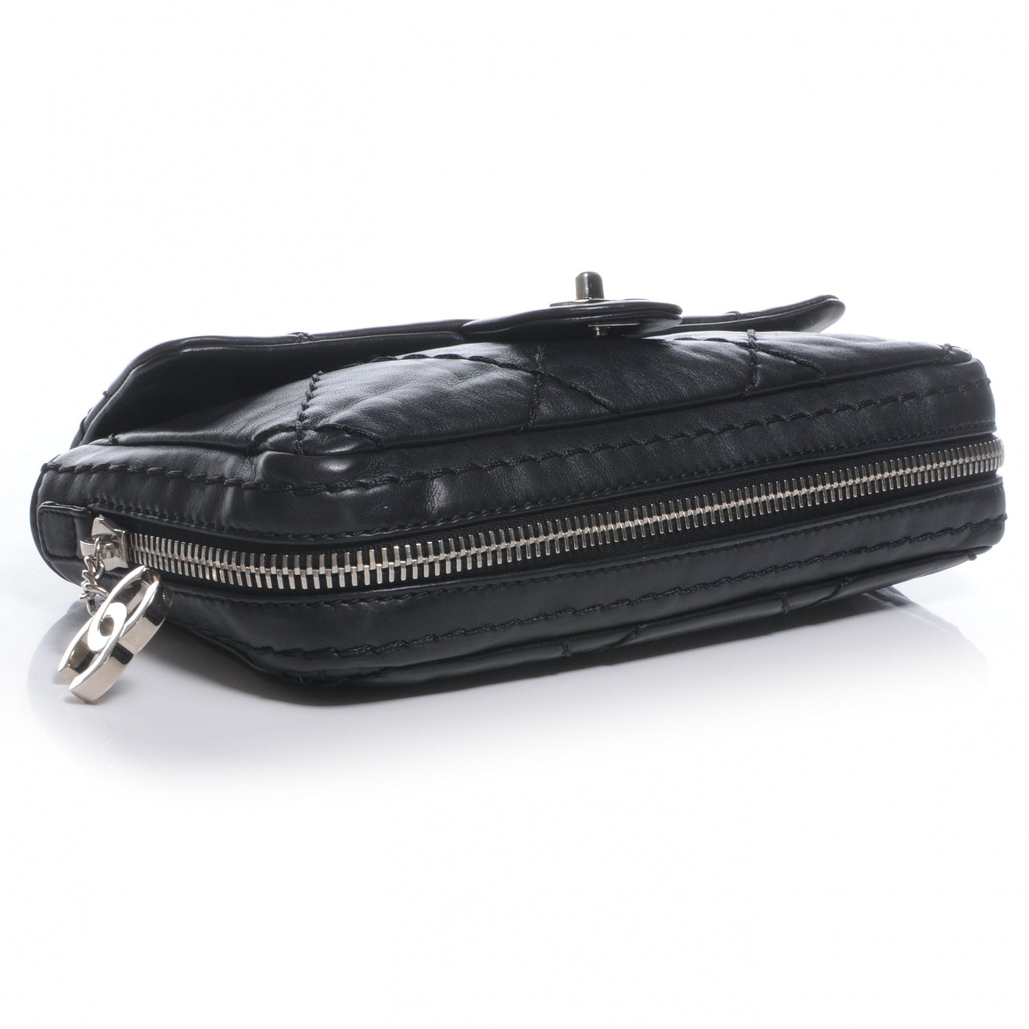 Chanel Calfskin Expandable Flap Black 4 of 8
