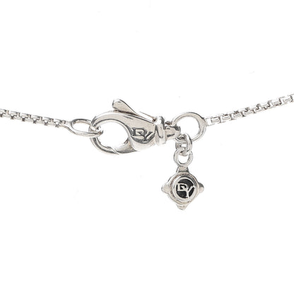 David Yurman Sterling Silver Diamond Petite Pave Heart Necklace 4 of 5