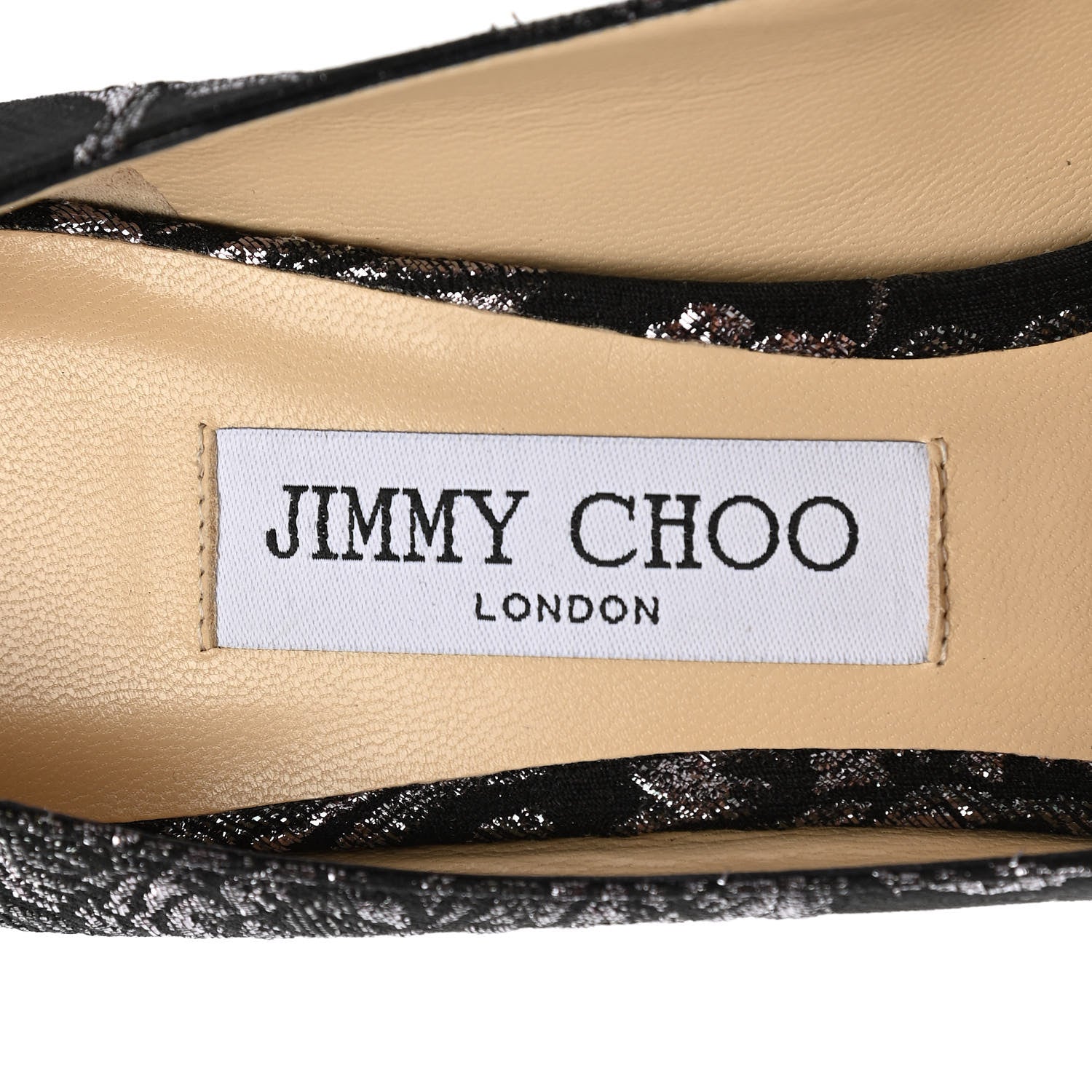 Jimmy Choo Floral Brocade Pointy Toe Love 85 Pumps 38.5 Black Steel 7 of 8