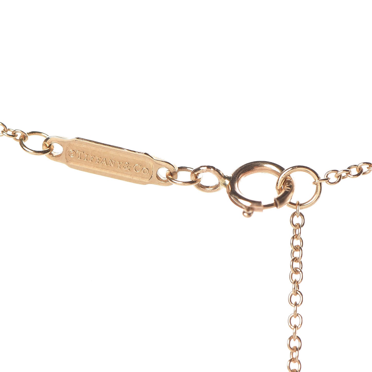 18K Yellow Gold Large T Smile Pendant Necklace