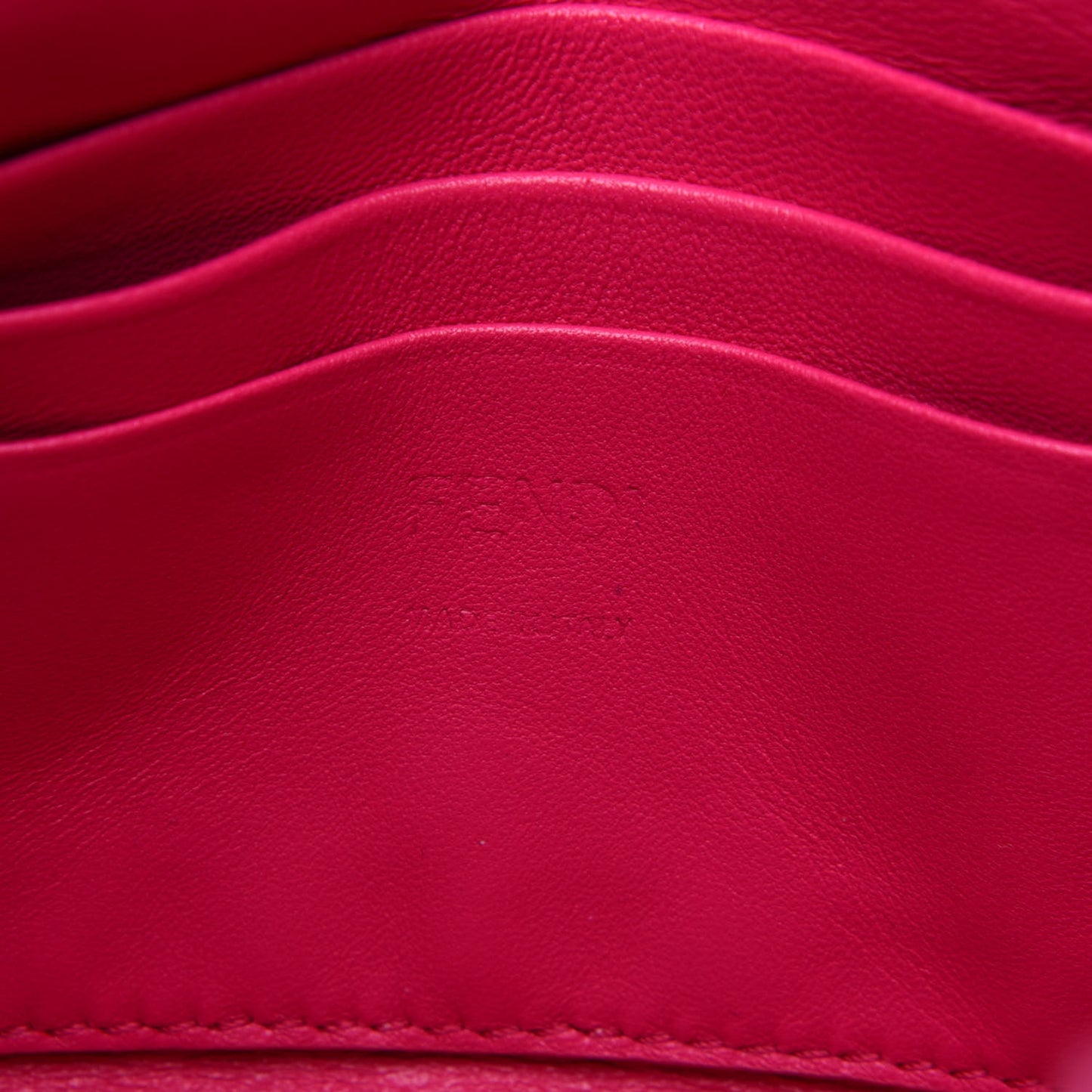 Shearling Shiny Nappa Mini Baguette Rosa Fluo