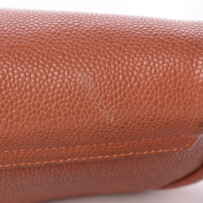 Chanel Caviar Half Moon Wallet On Chain WOC Coral 12 of 13