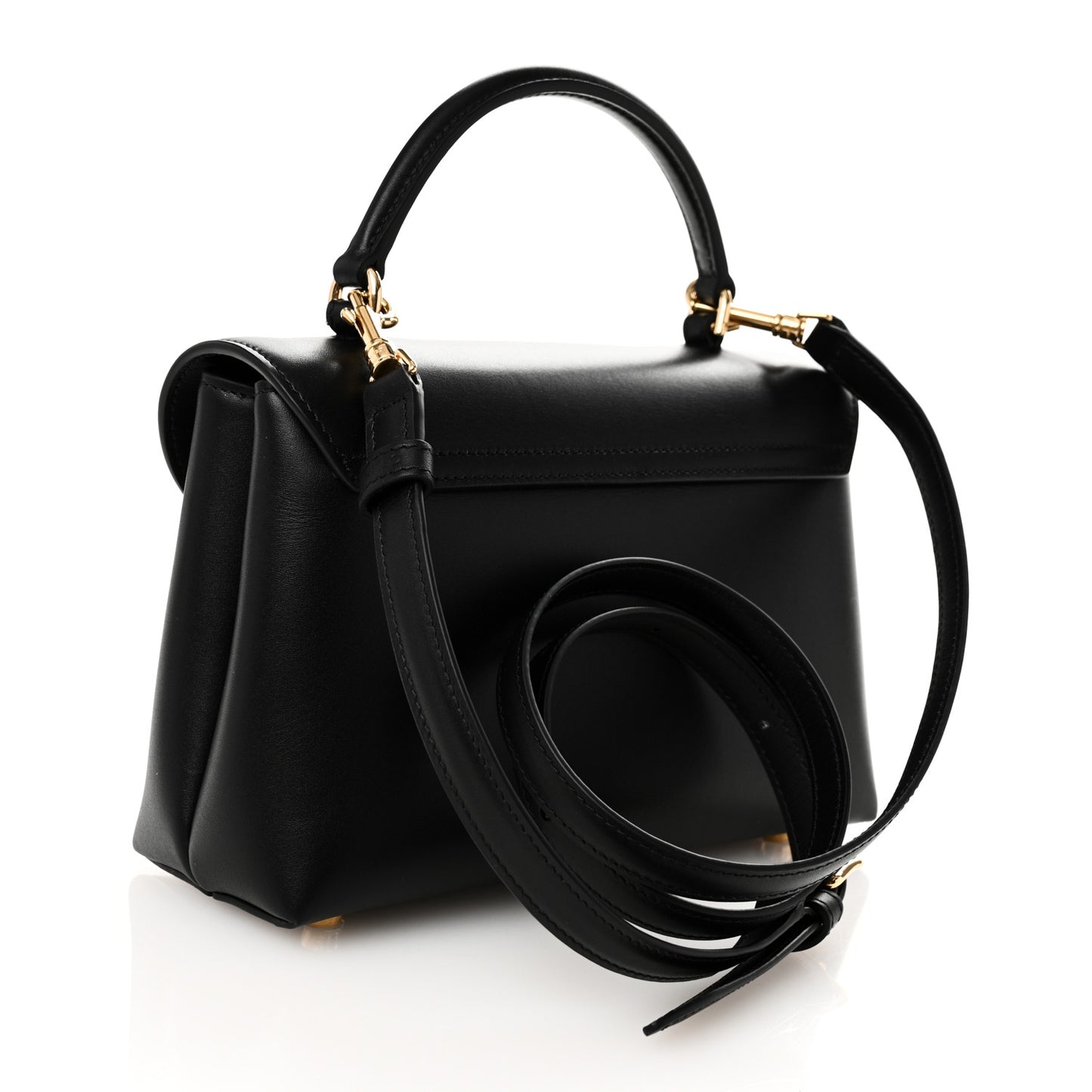 Smooth Satinated Calfskin Teen Nino Black