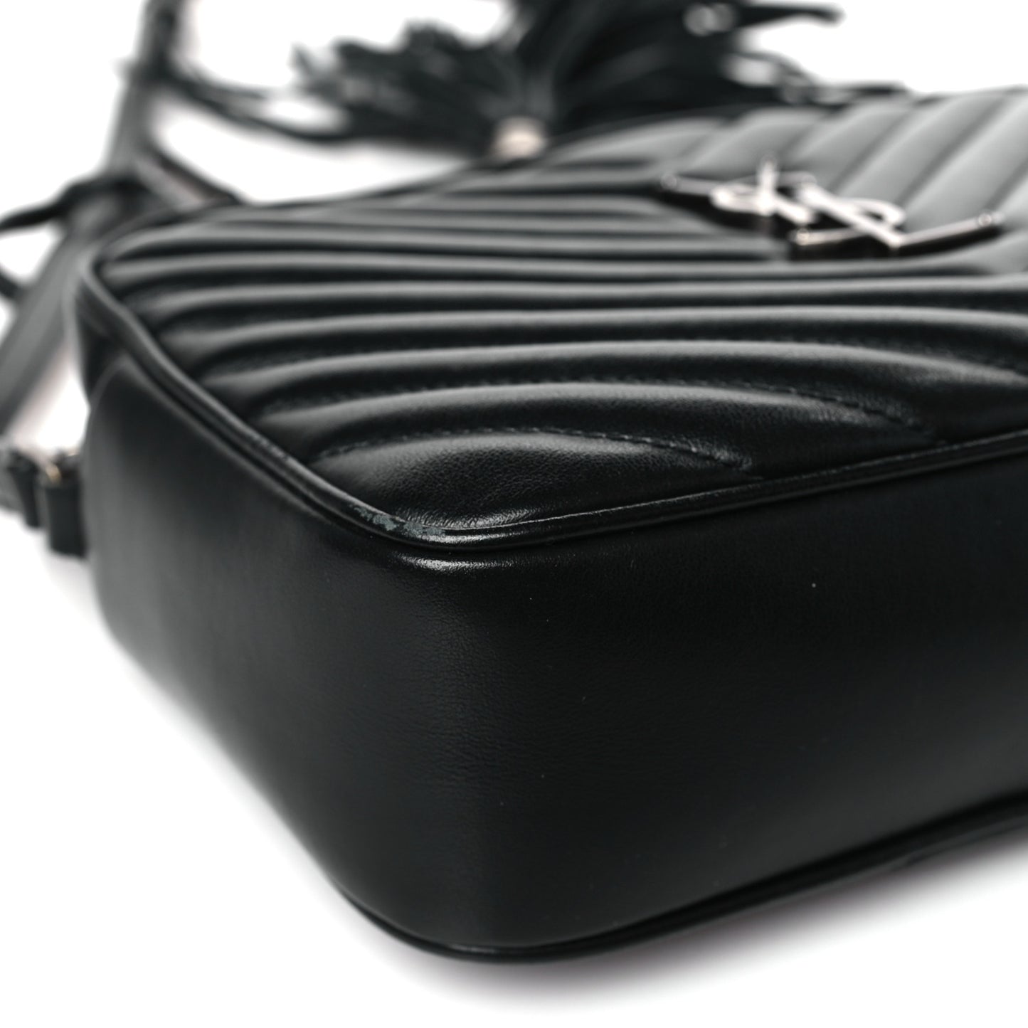 Calfskin Matelasse Monogram Lou Camera Bag Black
